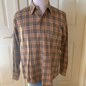 Burberry London Nova Plaid Button-Down Shirt - Men’s Medium